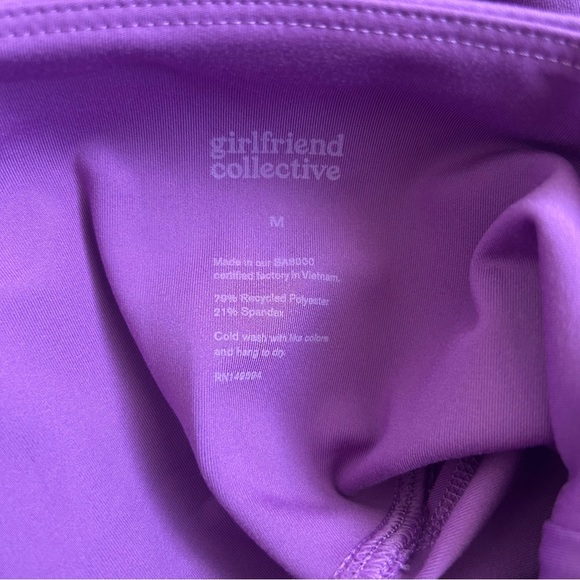 Girlfriend Collective Compressive High Rise Leggings Aurora Purple M - Picture 5 of 8